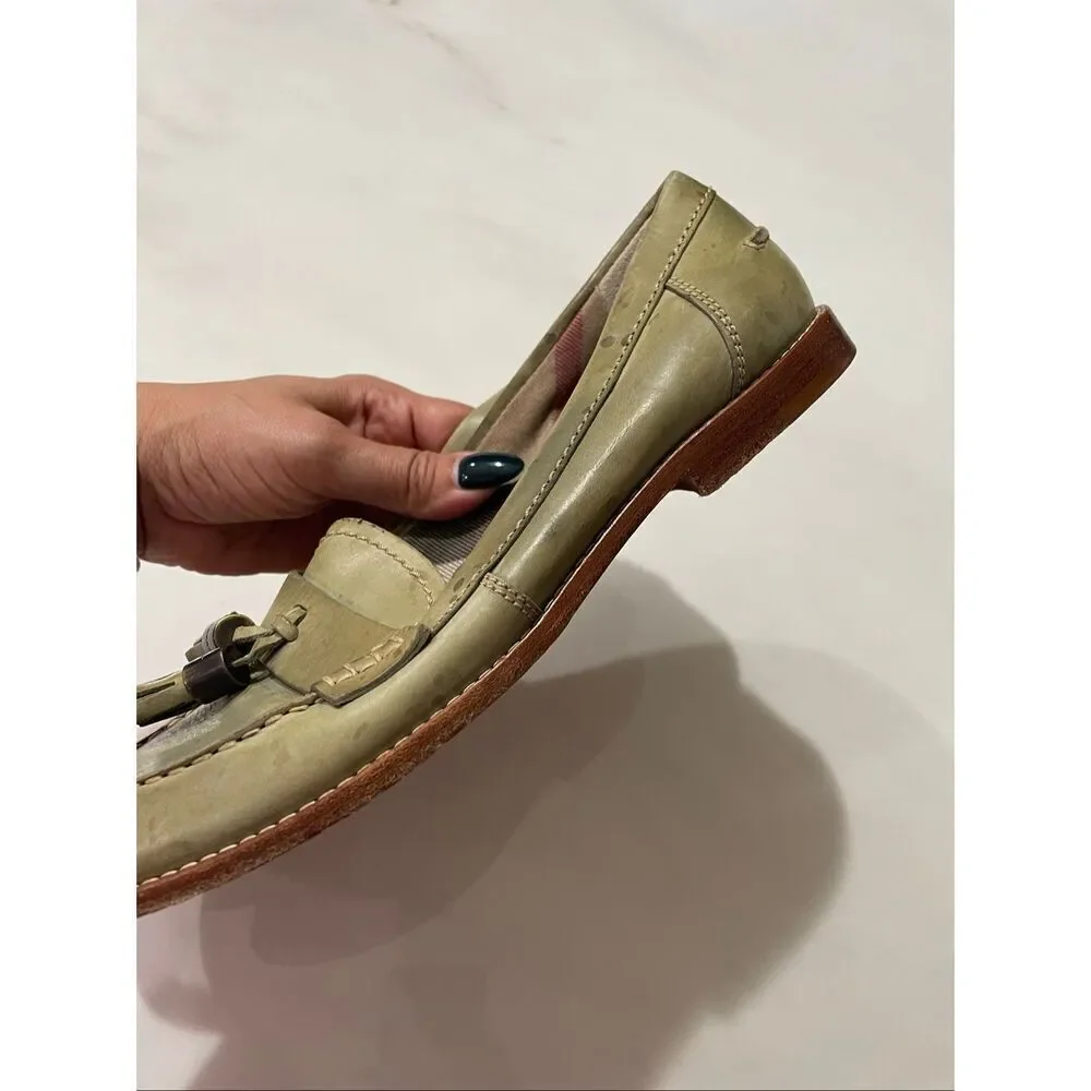Burberry Tassel leather loafers size 38.5 - Picture 6 of 8